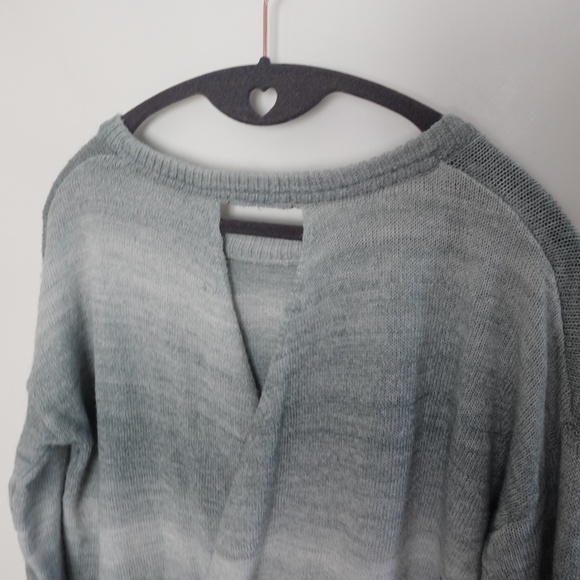 Prana Nightingale Ombré Stripe Cross Back Sweater XL Casual Wool Blend - Picture 10 of 12